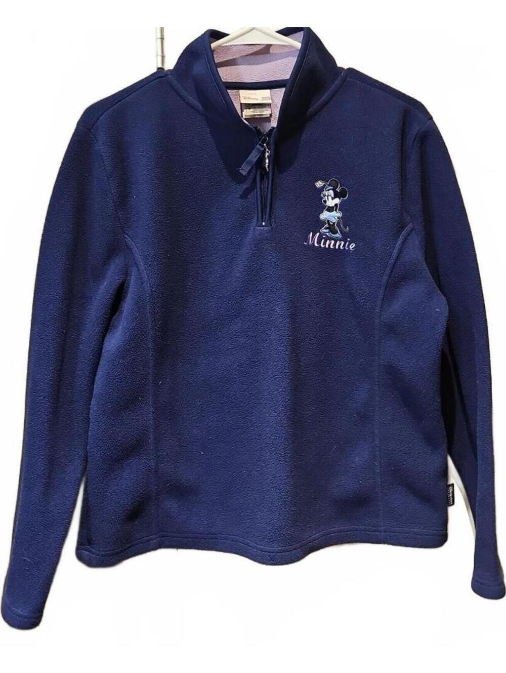 Disney Store Exclusive Fleece 1/4 Zip Pullover Size Small MINNIE Mouse